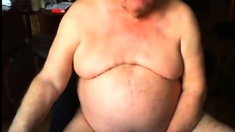 Grandpa Stroke On Webcam