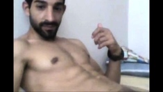 Turkish handsome hunk with big cock cumming