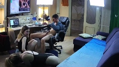 Amateur Couple Filmed Fucking with Hidden Cam