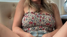 Gorgeous Mature Blonde Solo Masturbation