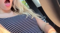 Curly Blonde Teen Records Solo Dildo Masturbation More at