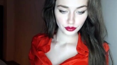 Hottest brunette solo webcam masturbation 2