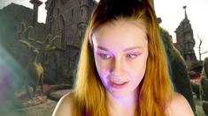 Petite amateur redheaded teen pisses and sucks cock