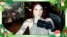 Amateur redhead Jacqueline with glasses masturbates