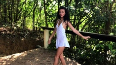 Hottest brunette solo webcam masturbation 2