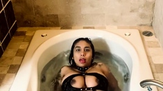 Hot Babe With Perfect Big Boobs Taking Shower