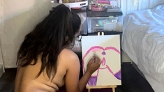 Webcam brunette solo masturbation