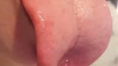 Amateur striptease and Solo masturbation