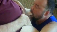 Grandpa and Daddy's Intimate BlowJob Session