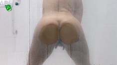 Amateur shower and masturbation