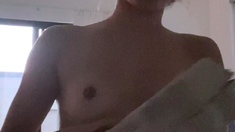 Small titted teen amateur rides dong and she loves it