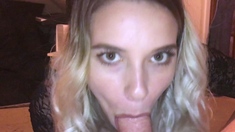 Amateur Blond Give Nice Pov Blowjob