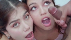 [putalocura] - Bukake With Two Beauties - Camila Palmer And