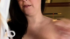 Leann amateur beautiful brunette with big boobs