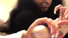Hidden Camera Amateur Fingering And Using Huge Toy In Her