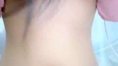 Webcam Asian camgirl testing brand new toy