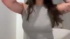 Amateur striptease and Solo masturbation