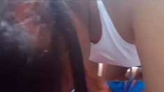 Mexican Teen Latina Sucks Off Her Sister's Boyfriend