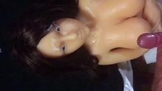 Big-Cock Doll Facial