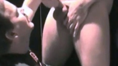 Big Cock Blowjob Under the Stall