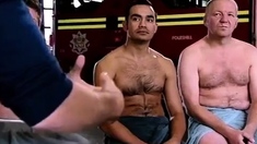 Daddy Bombeiros Get A Testicular Exam By Amateur Medic