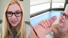 Real amateur college coed teens blowjob cumshot