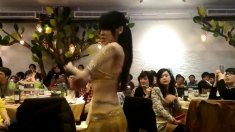 sexy asian Belly Dancer shake her slut boobs