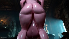 Huge Ass Hex Maniac Fucked By Futa Cumflation