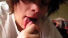 Amateur Blowjob with Cum in Mouth