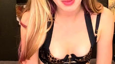 Blonde Teen With Nice Black Panties