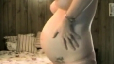 Pregnant wife humiliates her husband on webcam