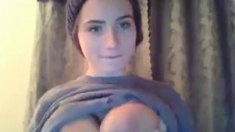 Lactating cam girl