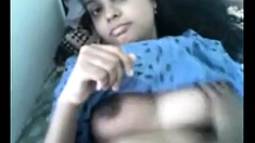 desi man playing with boobs