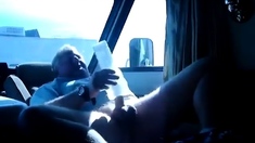 Truck Driver Masturbating