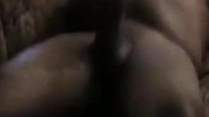 Black Daddy Strokes Big Cock Until He Cums