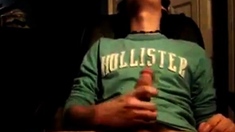 Cute Frat Boy Jerking Off And Shooting His Load On Cam