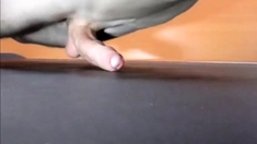 Pushups humping cum closeup