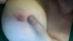 UK girl quick boob flash on webcam